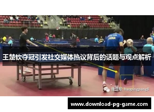王楚钦夺冠引发社交媒体热议背后的话题与观点解析